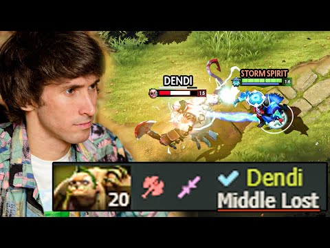Even Dendi Can't Carry This Game against This Storm Spirit _ Who is This Guy?