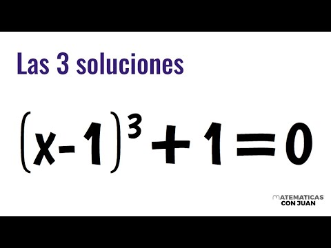 RESOLUCIÓN DE UNA ECUACIÓN DE GRADO 3. Todas las soluciones.