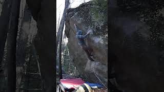 Video thumbnail of Stand and Deliver, V11. Pawtuckaway