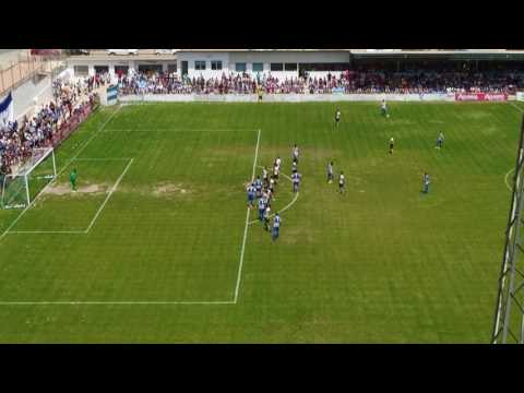 Gol del Aguilas. Aguilas Fc - Unionistas CF. Playoffs ascenso Segunda B. 28-05-2017