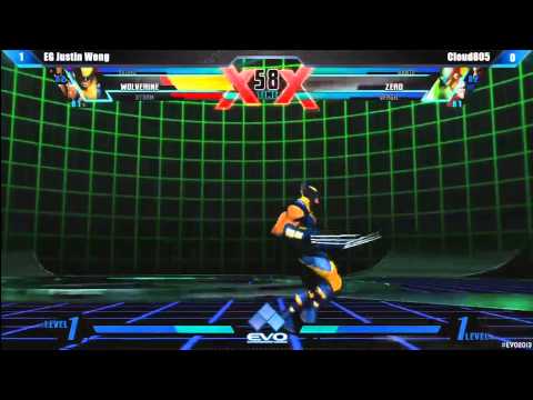 UMVC3 EVO 2013 Top 8 Cloud805 vs  Justin Wong