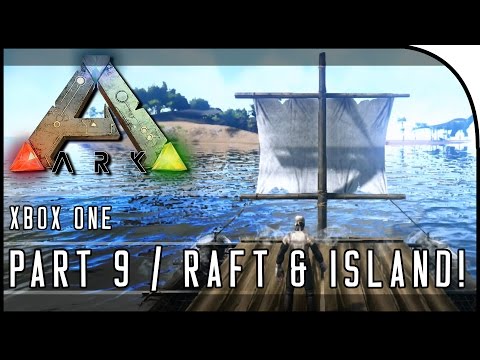 ARK: Survival Evolved XBOX ONE GAMEPLAY - "WATER RAFT & HERBIVORE ISLAND!" (Part 9)
