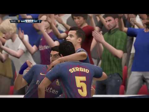 FIFA 18 ROAD TO DIVISION 1 PART 188 - BARCELONA VS SPURS - FIFA 18 Online Seasons Gameplay