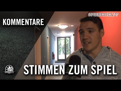 N. Podeyn (BSV) E. Kamberler (Sperber) - Stimmen zum Spiel (Sperber - BSV) | SPREEKICK.TV