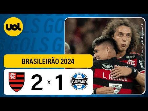 FLAMENGO 2 X 1 GRÊMIO - CAMPEONATO BRASILEIRO 2024; VEJA OS GOLS