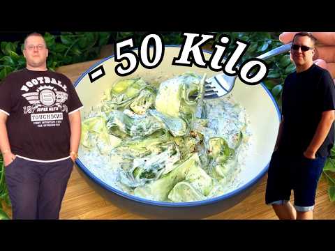 Unglaublicher Gewichtsverlust! So hat mein Mann mit diesem Gurkensalat 50 kg abgenommen.