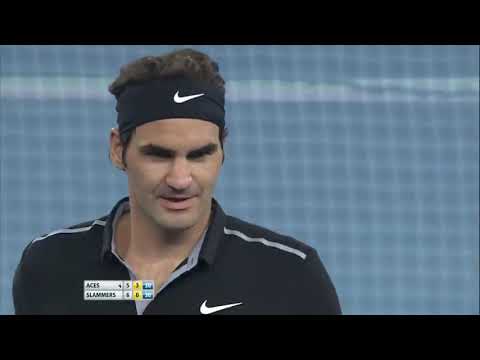 Roger Federer and Sania Mirza vs Bruno Soares and Daniela Hantuchova IPTL Delhi 2014 HD Hhighlights