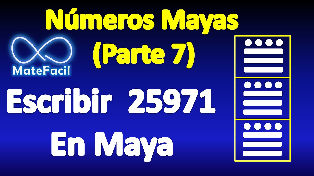 07. Números mayas: Escribir 25971 en maya