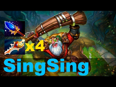 SingSing Sniper 7.00 Aghanim's scepter | funny | rapier | pro Gameplay | Highlights — Dota 2 (2017)