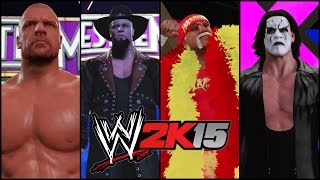 WWE 2K15 (PS4): Fantasy Fatal 4 Way (Hogan, Sting, Undertaker & Triple H)