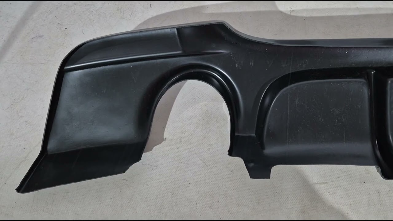 BMW 3 серия E90/E91 2005-2011 гг. Задний диффузор DPT V-1 (для E90 M-Sport, Черный Глянец) Video 1