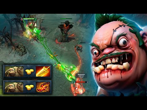 Brutal Burn Damage Pudge🔥44Kills Radiance + Overwhelming Blink Raid Boss Build Dota 2