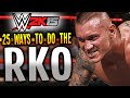 WWE 2K15 - 25 WAYS TO DO THE RKO! (PS4 ...