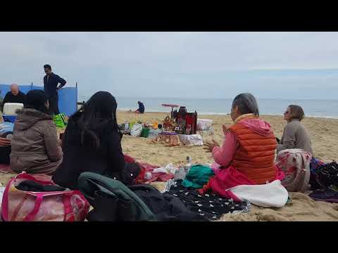 Bournemouth beach Kirtan