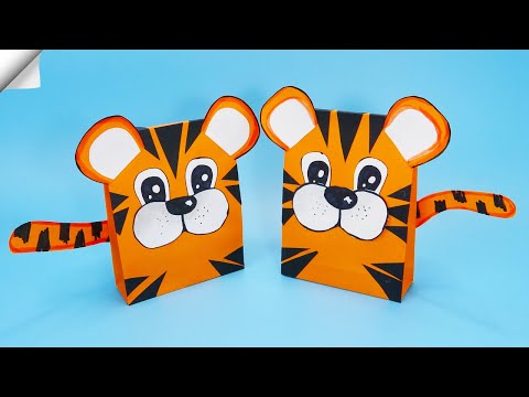 Symbol 2022 tiger Moving paper tiger Easy paper crafts ideas