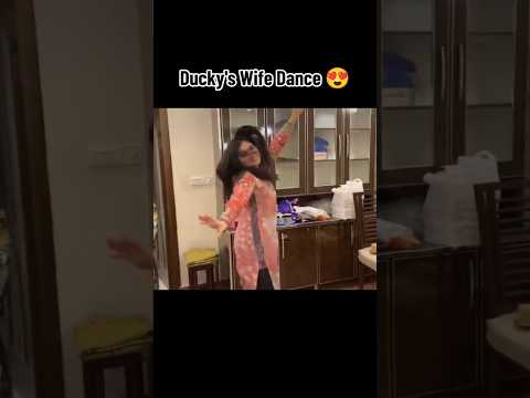ducky bhai wife dance😂😂 #duckybhai #funny #dance #duckyvlog #funnyshorts