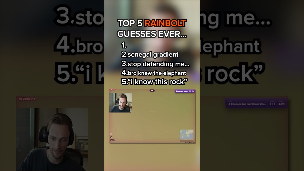 rainbolt's top 5 best guesses ever...