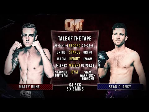 Matt Bune Vs Sean "Clubber" Clancy - Caged Muay Thai 7