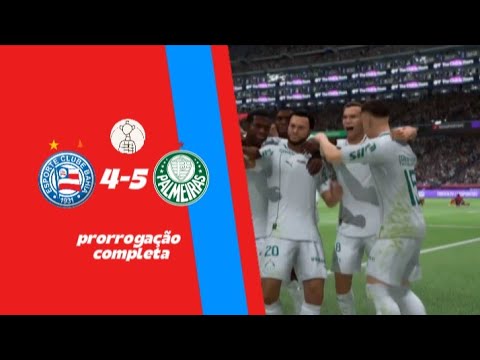 COPARECOPA - BAHIA X PALMEIRAS- OITAVAS DE FINAL PRORROGAÇÃO 