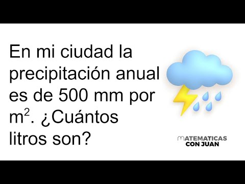 ¿500 MILÍMETROS POR METRO CUADRADO, CUÁNTOS LITROS SON? Conversión de unidades