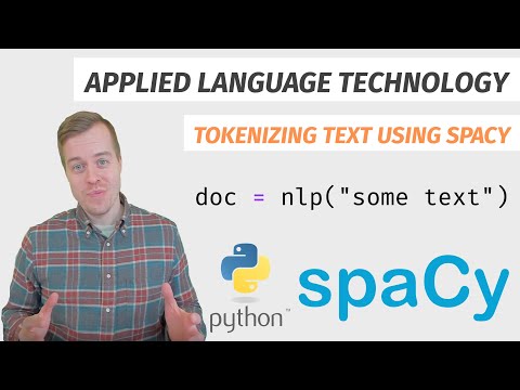 Tokenizing text using spaCy