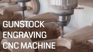 Gunstock Making CNC Router Machine 4 Axis