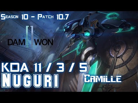 DWG Nuguri CAMILLE vs FIORA Top - Patch 10.7 KR Ranked