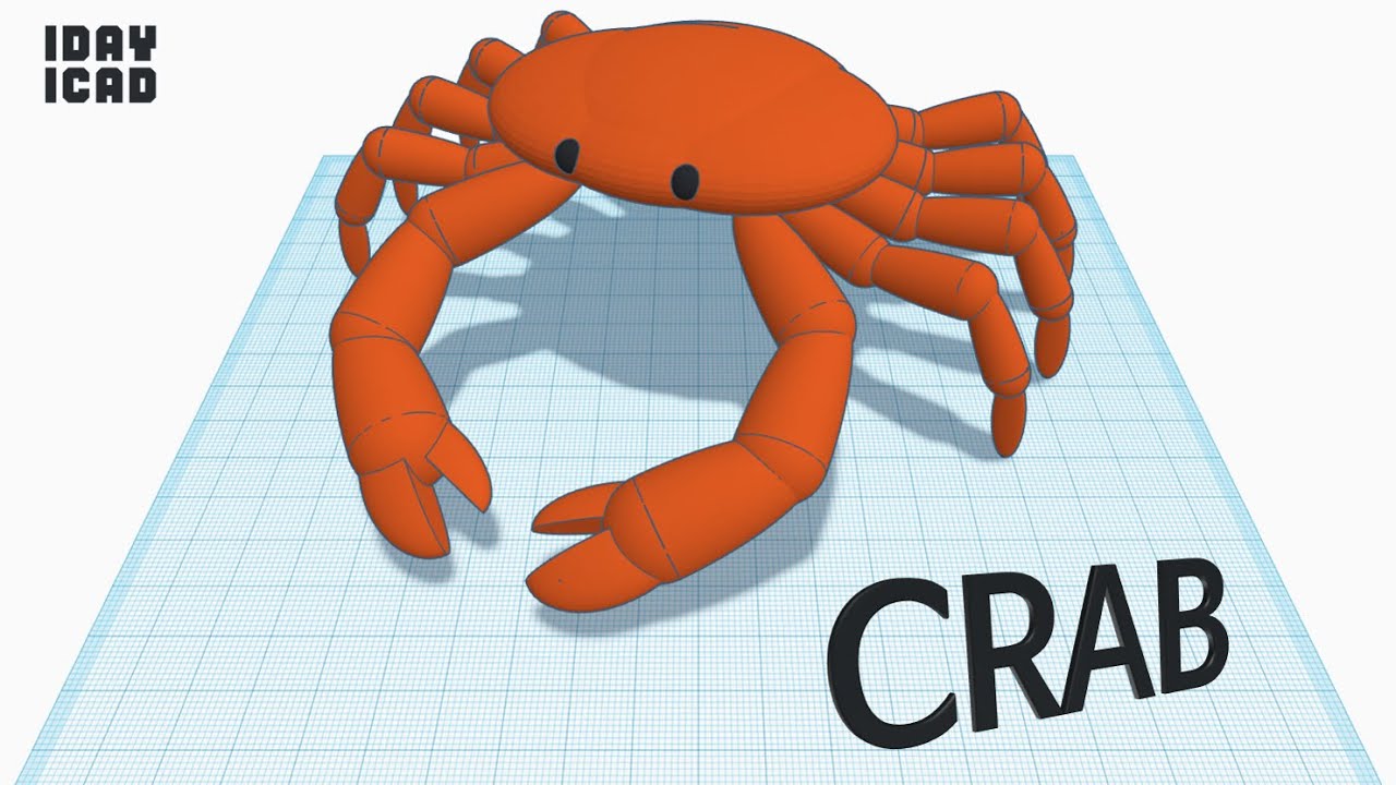 [1DAY_1CAD] CRAB (Tinkercad : Know-how / Style / Education)