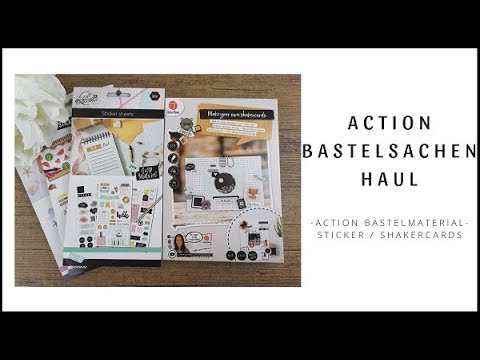 Action Bastelmaterial Haul ~ Sticker, Shakercards, Rosetten Sticker...