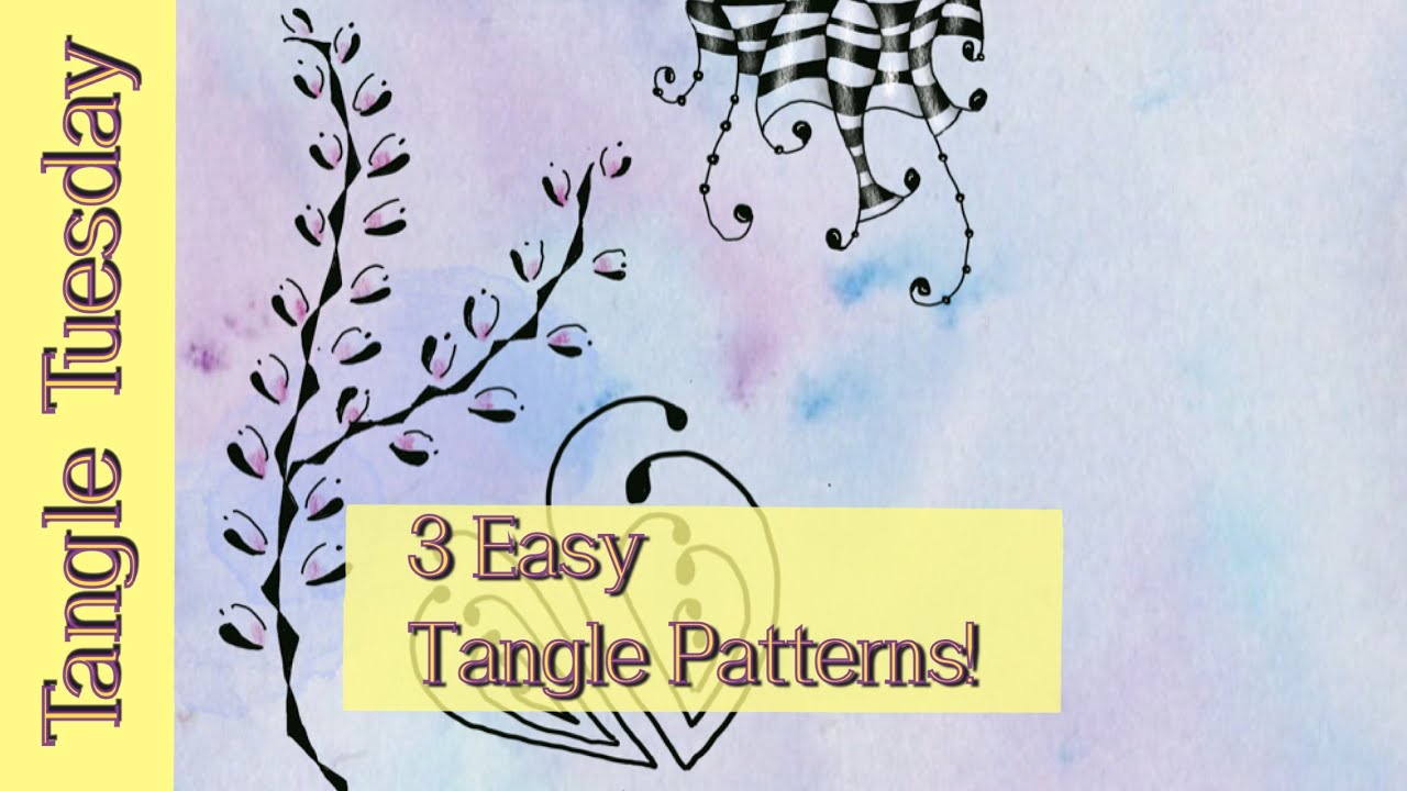 3 Easy Zentangle ® Patterns || Step by Step for Beginners