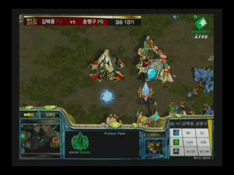 WCG 2009 Finals Game 1 - Bisu vs Stork part 1