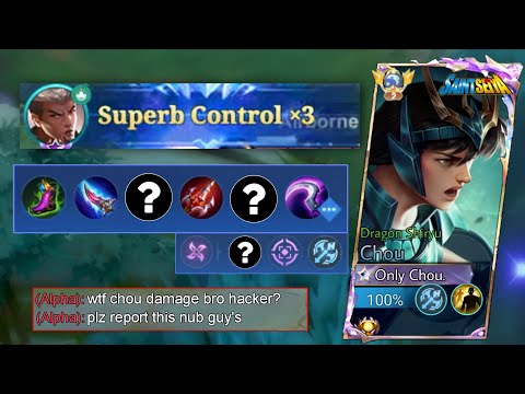 SUPREME CHOU BEST BUILD AND EMBLEM FOR SUPERB DAMAGE (Intense Match) | Mlbb Chou One Shot 2025