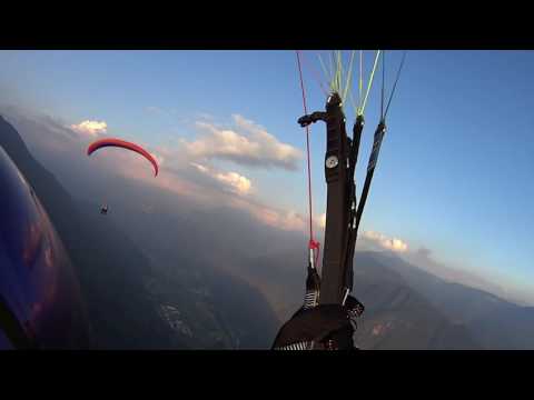 Volo serale in parapendio da Parusciana    Còr! Còr!