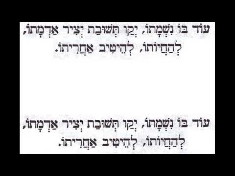 Yom Kippur Musaf 09 - Od Bo Nishmato