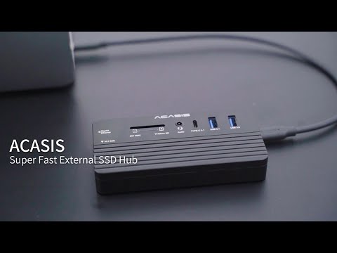 Acasis cm073 swappable high-speed ssd storage 10 in 1 hub, s...