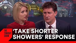 Eamon Ryan Responds to Public Outcry over Comments to Take &#39;Shorter Showers&#39; | The Tonight Show