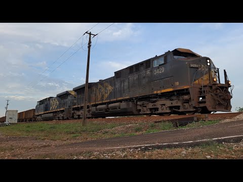 Trem carregado de minério de ferro em Coronel Xavier Chaves MG.