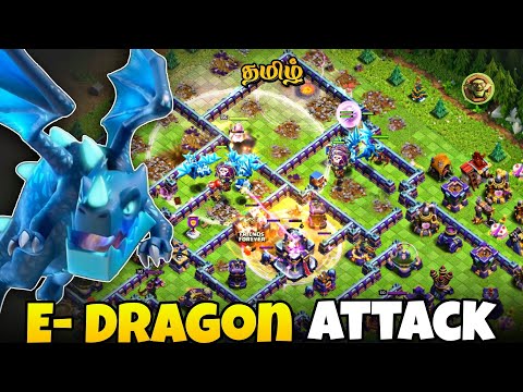Electro Dragon Attack!! Best Th15 Air Attack Strategy 2024 - Clash Of Clans tamil
