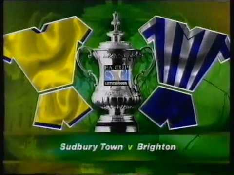 Sudbury Town v Brighton FA Cup Round 1 16/11/1996