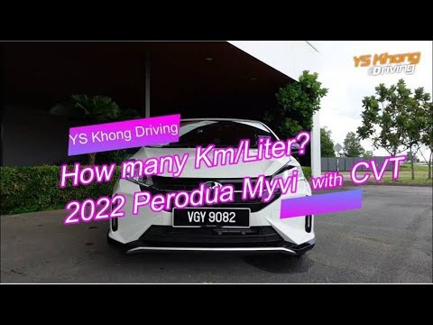 Perodua Myvi 1.5 AV 2022 - Km/lit with CVT, Better or Worse that 4-Speed Auto? YS Khong Driving