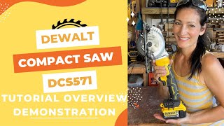 AMAZINGLY POWERFUL! DeWalt DCS571 4 1/2" Compact Circular Saw Review and Demo + How to  Change Blade
