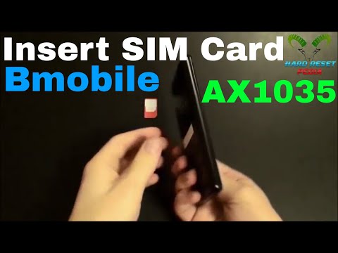 Bmobile AX1035 Insert The SIM Card