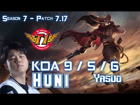SKT T1 Huni YASUO vs JAYCE Top - Patch 7.17 KR Ranked