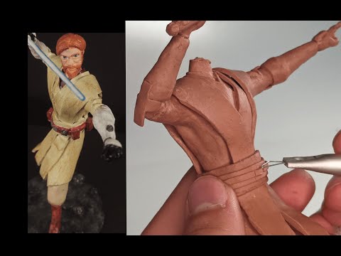 Sculpting Obi Wan Kenobi - Star Wars The Clone Wars