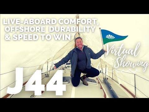 J44 Walk-Thru Tour / Virtual Yacht Showing -  SOLD Sailboat from Jboats - with Charlotte Kinkade
