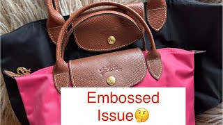 Different EMBOSSED Longchamp Le Pliage Made in China vs. Made in Vietnam