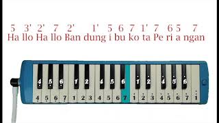 Download lagu Halo Halo Bandung - Not Pianika mp3