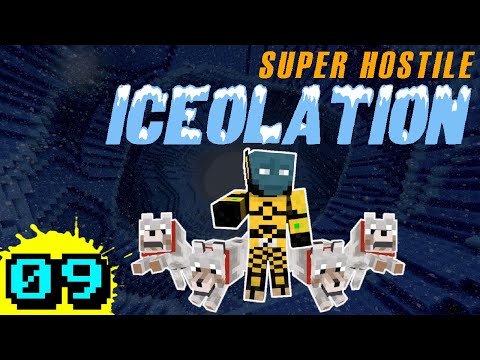 Hidden Wolves and Hell Dungeon - Minecraft Super Hostile: Iceolation [Ep. 9]
