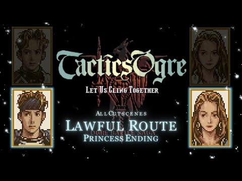 Tactics Ogre (SNES) - All cutscenes, Law Route + Princess Ending