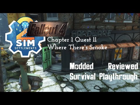 Fallout 4 Modded Survival Let's Play pt. 7 || Sim Settlements 2 continued ||